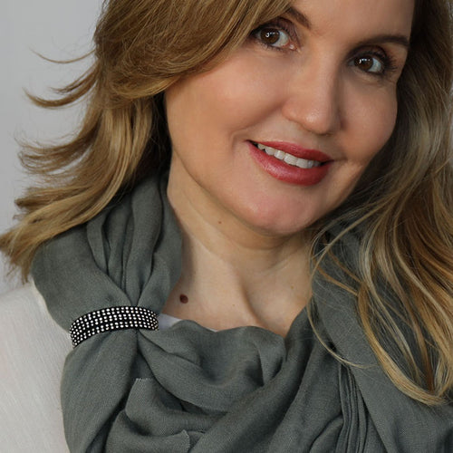 Silver Sprinkle Scarf Lock