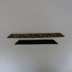 Leopard Print Leather Strap Set